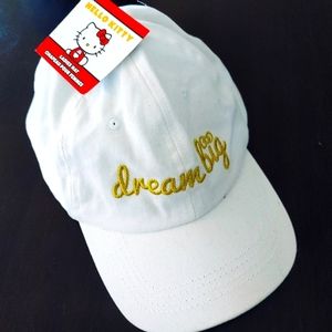Hello Kitty Summer Hat Cap White New NWT